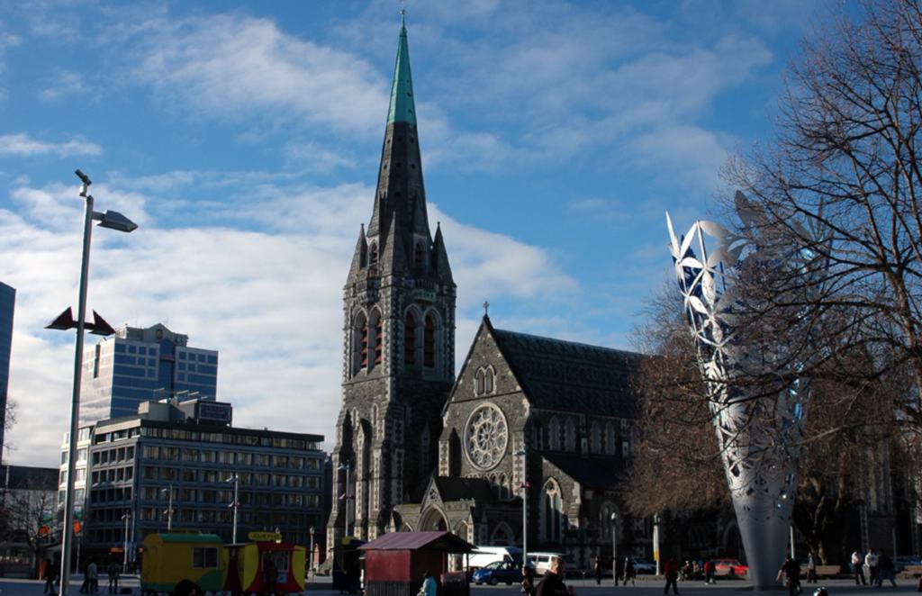 �������ĵ�һվ-christchurch�ϵ��ĵ�һ��ǣ�������(��Ƭ����cathedral square)
